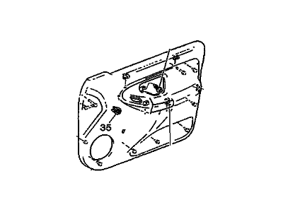 Oldsmobile 22600519 Door Trim Panel