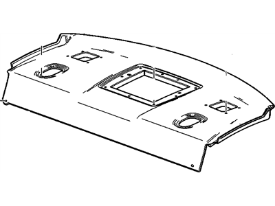 Cadillac 25979045 TRIM,REAR WINDOW PANEL(INCLUDES 9,10)(CASHMERE)(INCLUDES REAR SEAL)
