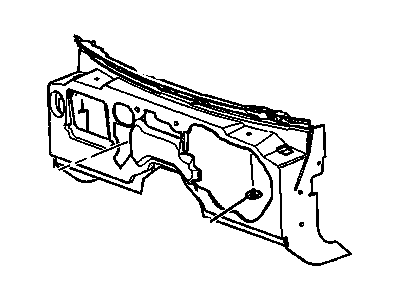 Cadillac 25991497 BARRIER,DASH PANEL INTERIOR SOUND