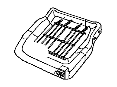 Chevy 89046347 FRAME,REAR SEAT CUSHION