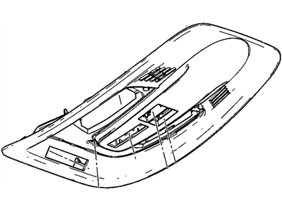 Chevy 23449631 CONSOLE,ROOF(SEE GROUP 10.000 "ROOF CONSOLE" FOR DETAILED ILLUSTRATED VIEW)(TITANIUM)(WHEN SERVICING A 2010-11 MY VEHICLE, DEALER TO INSTALL CONSOLE TOGETHER WITH JUMPER HARNESS: 22904389)