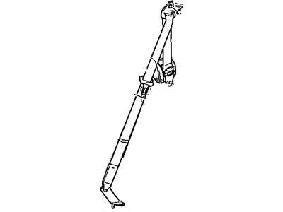 GM 25808632 Belt, Seat Belt, Gray, Rear