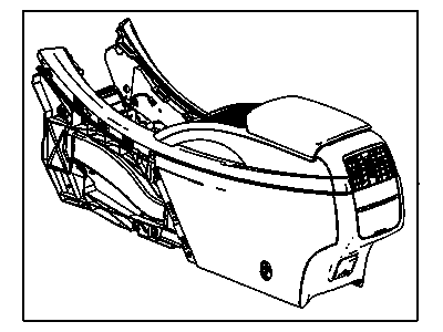 Buick 9059063 CONSOLE,FRONT FLOOR(INCLUDES 2-16,19-27,31,32,35-39,41)(BLACK)