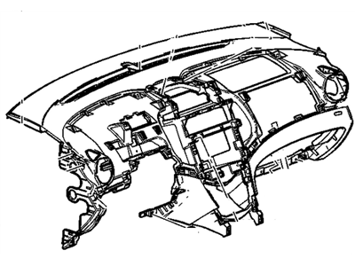 Chevy 95483274 PANEL,INSTRUMENT(INCLUDES 19,20)(PEWTER)