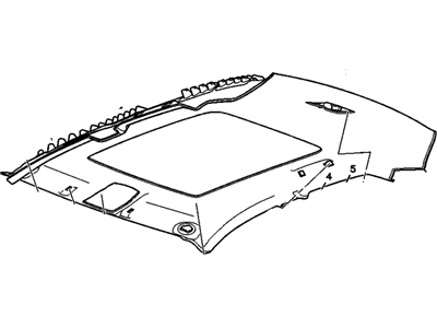 Cadillac 25831241 PANEL,HEADLINING TRIM(INCLUDES 25,26)(CASHMERE)