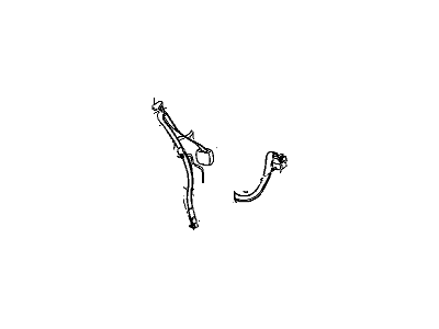 Pontiac 10436400 BELT,REAR SEAT #2 SHOULDER(GRAY)