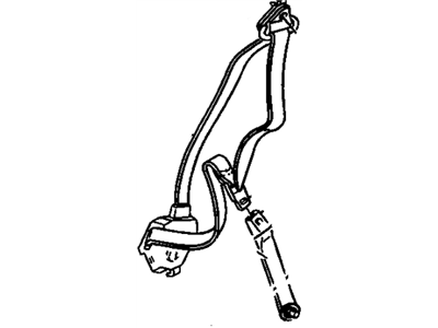 1991 Chevy Corvette Seat Belt - 12510331