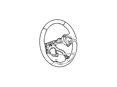 Cadillac 23357775 WHEEL,STEERING(INCLUDES 2,4-7,9-12)(JET BLACK)