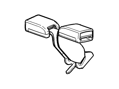 Buick 19260434 BELT KIT,REAR SEAT (BUCKLE SIDE)(CASHMERE)(BUCKLE/BUCKLE)