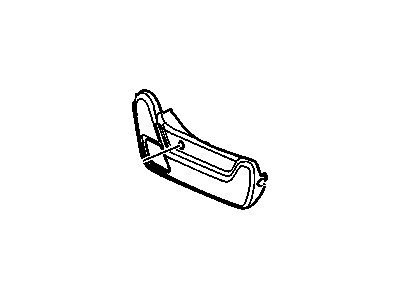 Chevy 15214531 COVER,PASSENGER SEAT ADJUSTER FINISH(INCLUDES 24)(CASHMERE)(BELT UTILITY)