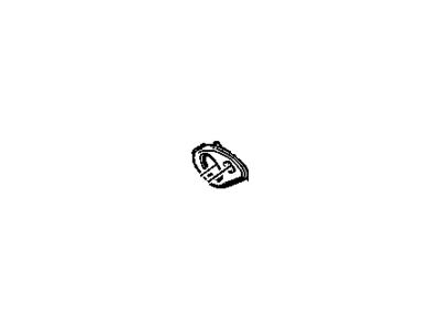 Cadillac 12482243 BEZEL,ROOF RAIL REAR COURTESY LAMP(SHALE)