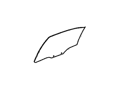 Oldsmobile 25747978 Door Glass