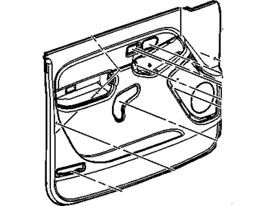 GM 15120492 Panel, Door Trim/Access, Front GM 15120492 Panel, Door Trim/Access, Front