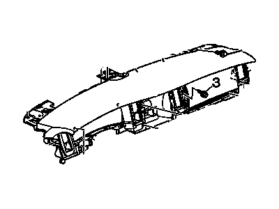 Oldsmobile 25606533 Upper Pad Retainer
