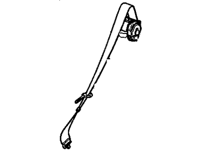 GM 20808232 Belt, Seat Belt, Rear Center GM 20808232 Belt, Seat Belt, Rear Center
