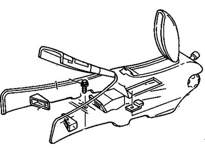 Pontiac 25626240 Console Assembly
