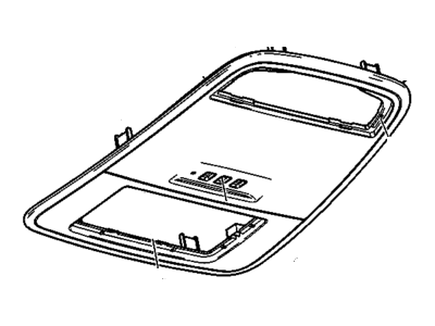 Buick 22985850 CONSOLE,ROOF(INCLUDES 5-11,13)(BLACK)