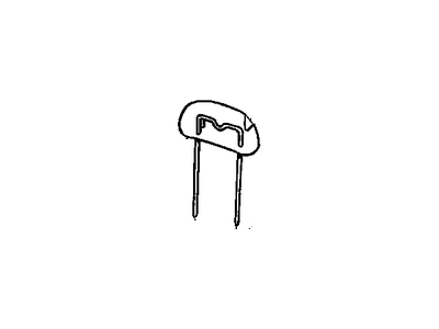 GM 12376862 Cover, Seat Headrest, Rear 12376862 GM Cover, Seat Headrest, Rear Illustration 1 of 1