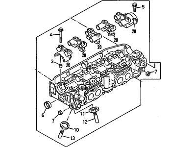 Chevy Spectrum Cylinder Head - 94256738