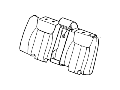 Cadillac 15885537 COVER,REAR SEAT BACK(EBONY)(*KIT2)