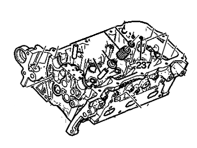 Cadillac 12635528 HEAD,CYL (W/VLVS)(INCLUDES 208-210,213,214,223,224,231,238)