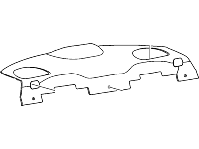 Oldsmobile 10428085 Package Tray Trim