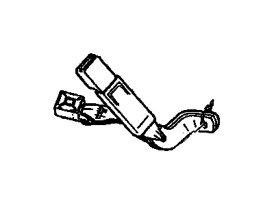 Cadillac 12532045 Lap Belt Assembly