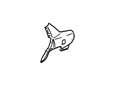 12539815 GM Quarter Panel, Outer Driver Side Illustration 1 of 1
