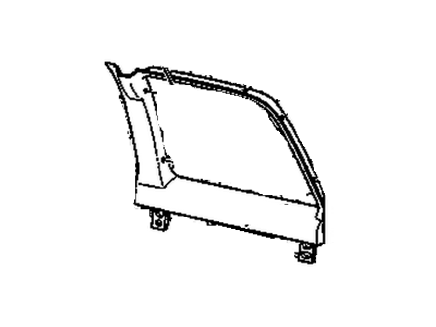 Chevy 15976081 MOLDING,REAR DOOR WINDOW GARNISH(NEUTRAL)(16.475)