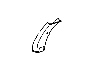Oldsmobile 25625658 PANEL,CENTER PILLAR UPPER TRIM(INCLUDES 17,19)(MUSHROOM)