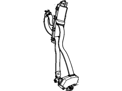 Buick 12521362 Belt & Retractor