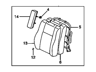 Chevy 94859521 Seat Back Assembly