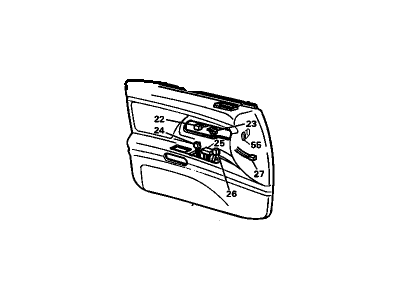 Oldsmobile 12536475 Door Trim Panel