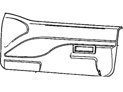 GM 10124346 Panel, Front Door Trim 10124346 GM Panel, Front Door Trim Illustration 1 of 1