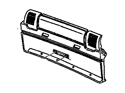 GM 10274391 Trim Panel 10274391 GM Trim Panel Illustration 1 of 1