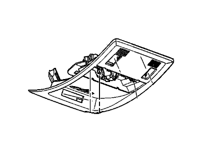 Chevy 22780477 CONSOLE,ROOF(INCLUDES 1-3,5-8,10-15)