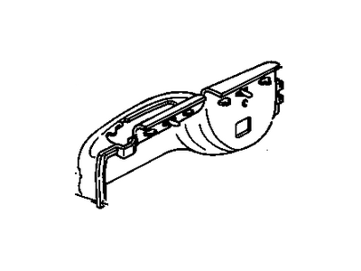 Chevy 15692159 Lower Quarter Trim