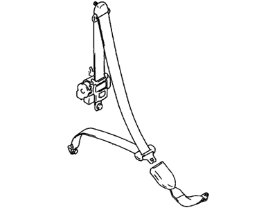 1998 Chevy Metro Seat Belt - 91174049