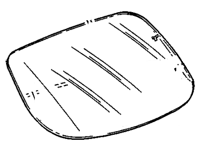 Oldsmobile 10404872 Back Glass