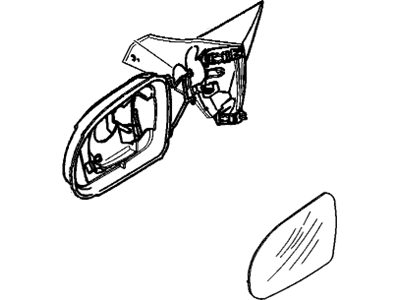 Cadillac Catera Side View Mirrors - 24401334