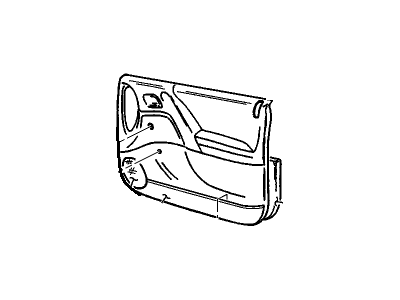 Cadillac 90433495 Door Trim Panel