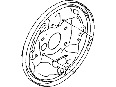 Chevy Metro Brake Backing Plate - 91173565