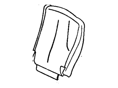 Pontiac 88993885 COVER,REAR SEAT BACK(INCLUDES 5)(NEUTRAL)(COVER ASM SUREBONDED TO PAD ASM)(W/O PATTERN IN CENTER OF SEAT)