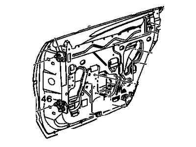 Oldsmobile 25631314 Door Shell