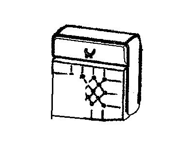 16725748 GM Cover, Front Seat Back, Tapue, Driver & Passenger Side Illustration 1 of 1
