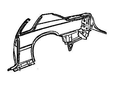 Cadillac 25725456 Quarter Panel