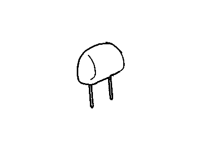 Cadillac 88938620 RESTRAINT,PASSENGER SEAT HEAD(INCLUDES 59)(PEWTER)