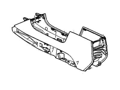 20923478 GM Console, Floor Console Illustration 1 of 1