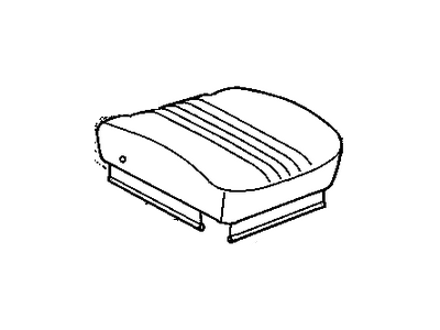 GM 12380817 Cover, A50 - Front Low Back Bucket Seat Cushion, Driver Side 12380817 GM Cover, A50 - Front Low Back Bucket Seat Cushion, Driver Side Illustration 1 of 1