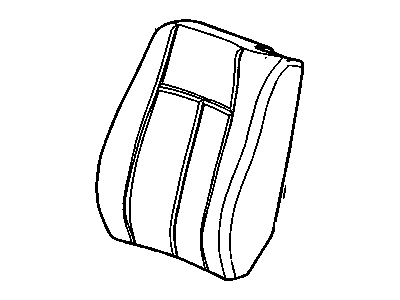 Chevy 89042418 COVER,DRIVER SEAT BACK(CASHMERE)(SEAT BACK TRIM BOTTOM TOEKICK=CLOTH/LTHR)(FOR 2ND DESIGN SEE 19151402)